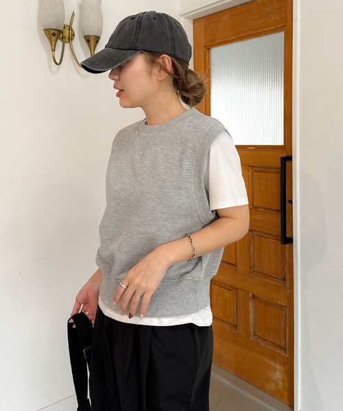 PICHI ベスト ジレ ライトスウェットベスト レディース : ZOZOTOWN