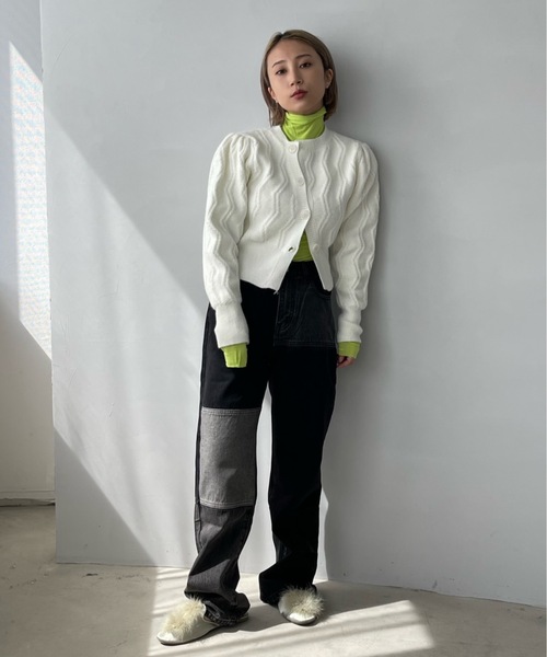 「SANSeLF」 デニムパンツ FREE ブラック レディースの画像