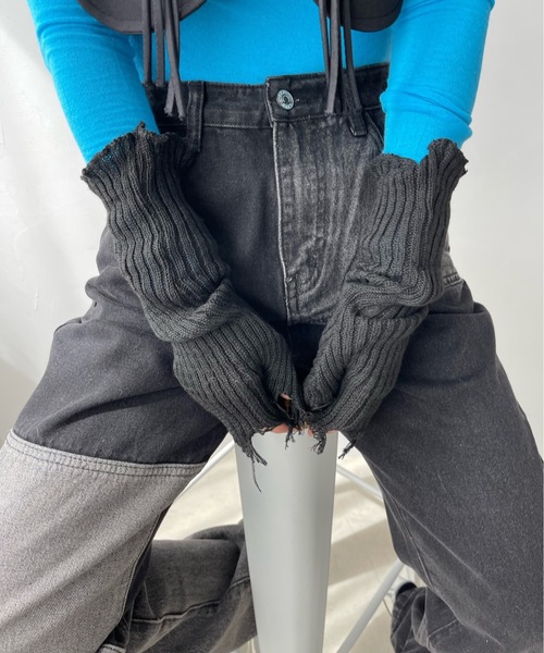 「SANSeLF」 デニムパンツ FREE ブラック レディースの画像