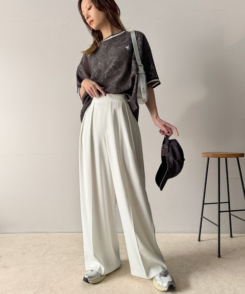 「classicalelf」 スラックス X-LARGE ブラック レディース_画像2