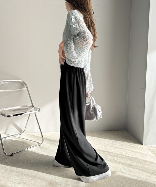 「classicalelf」 スラックス X-LARGE ブラック レディース_画像7