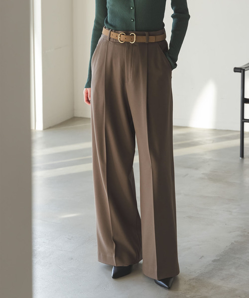 「NOBLE」 パンツ 38 ベージュ レディース_画像4