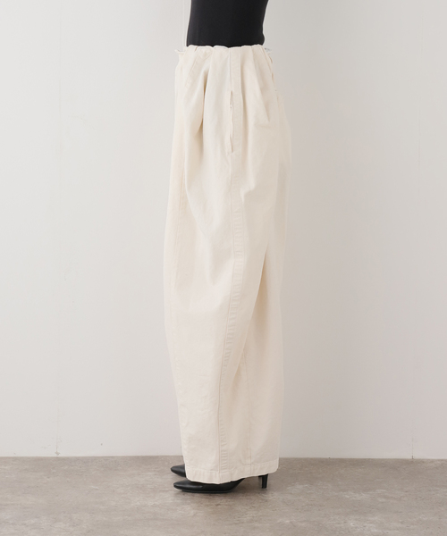 ワイドパンツ スラックス パンツ 「TOGA/トーガ」Oxford wide pants パンツ レディースの画像