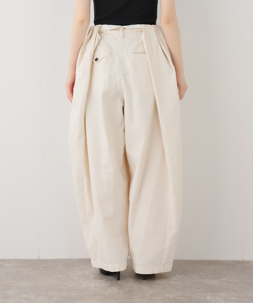 ワイドパンツ スラックス パンツ 「TOGA/トーガ」Oxford wide pants パンツ レディースの画像