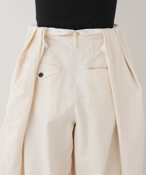 ワイドパンツ スラックス パンツ 「TOGA/トーガ」Oxford wide pants パンツ レディースの画像