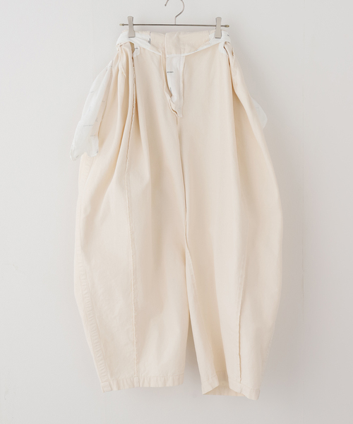 ワイドパンツ スラックス パンツ 「TOGA/トーガ」Oxford wide pants パンツ レディースの画像