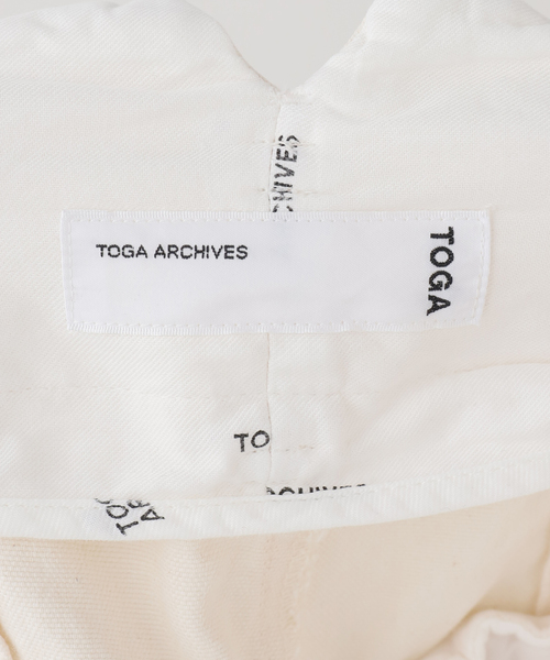 ワイドパンツ スラックス パンツ 「TOGA/トーガ」Oxford wide pants パンツ レディースの画像