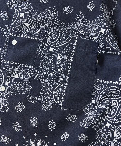 シャツ HAV-A-HANK/ハバハンク HAV-A-HANK×FREAK'S STORE/ハバハンク 別注 バンダナ柄 S/Sオープンカラーシャツの画像
