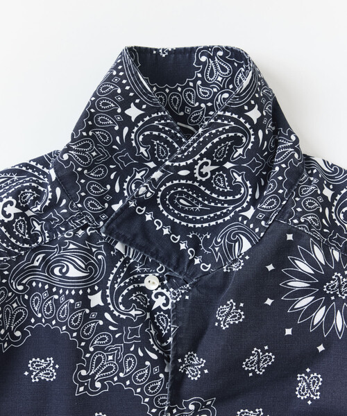 シャツ HAV-A-HANK/ハバハンク HAV-A-HANK×FREAK'S STORE/ハバハンク 別注 バンダナ柄 S/Sオープンカラーシャツの画像
