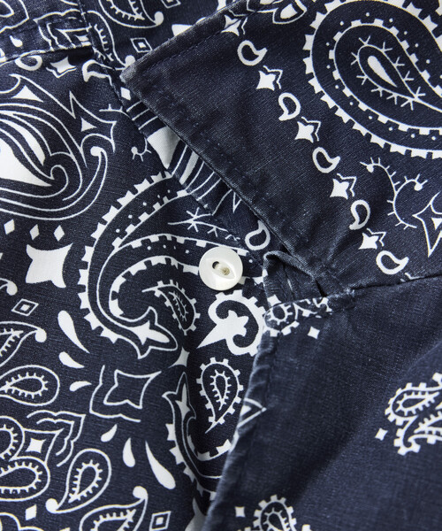シャツ HAV-A-HANK/ハバハンク HAV-A-HANK×FREAK'S STORE/ハバハンク 別注 バンダナ柄 S/Sオープンカラーシャツの画像