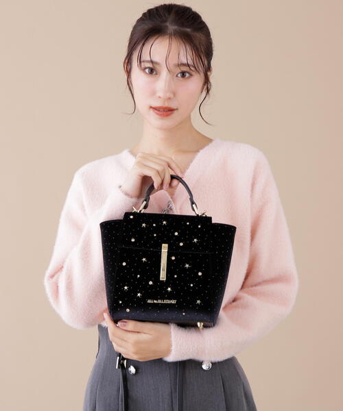 JILLSTUART アリスノットハンドバッグ ネイビー ジルスチュアート 