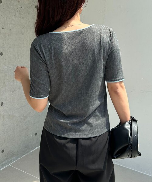 tシャツ フロントタックフリルT レディースの画像