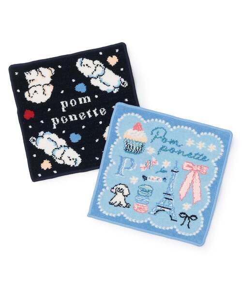 pom ponette junior（ポンポネット ジュニア） シェニール織ハンカチ