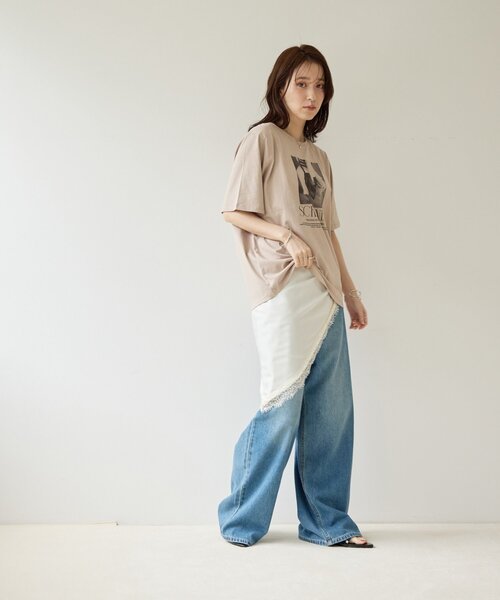 Discoat（ディスコート） tシャツ 半袖 「Noka」フォトプリントロゴ