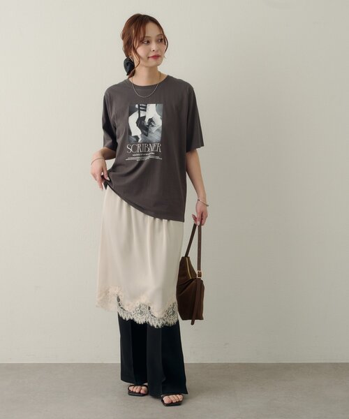 Discoat（ディスコート） tシャツ 半袖 「Noka」フォトプリントロゴ