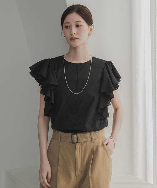 URBAN RESEARCH（アーバンリサーチ） ブラウス シャツ 半袖 フリル