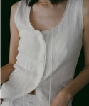 タンクトップ ノースリーブ Cut Lace ...の詳細画像1