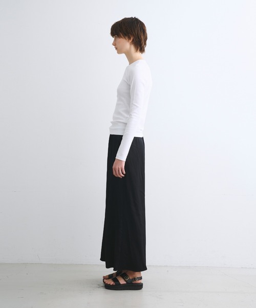 「three dots」 長袖カットソー MEDIUM ホワイト レディース_画像5