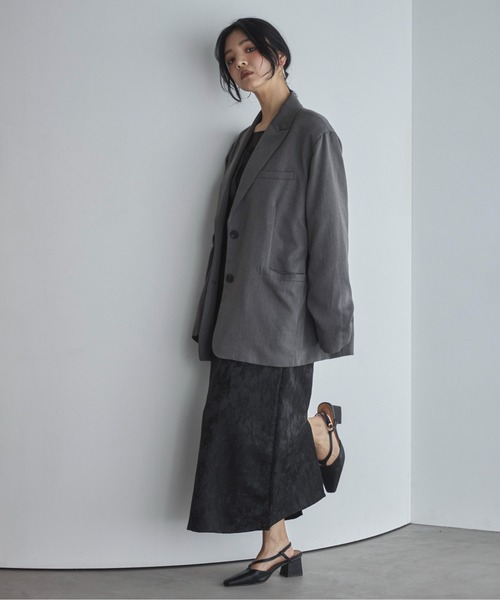 「feepur」 長袖ワンピース SMALL グレー レディース_画像2