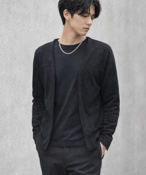 カーディガン 「Bls」 「ZM」「Bling Leads」パイルスリムカーディガン(BL) メンズ_5