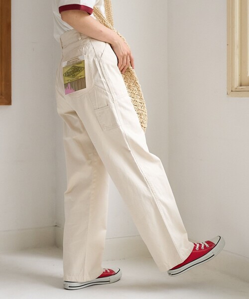「FREAK'S STORE」 カーゴパンツ MEDIUM オフホワイト レディース_画像4