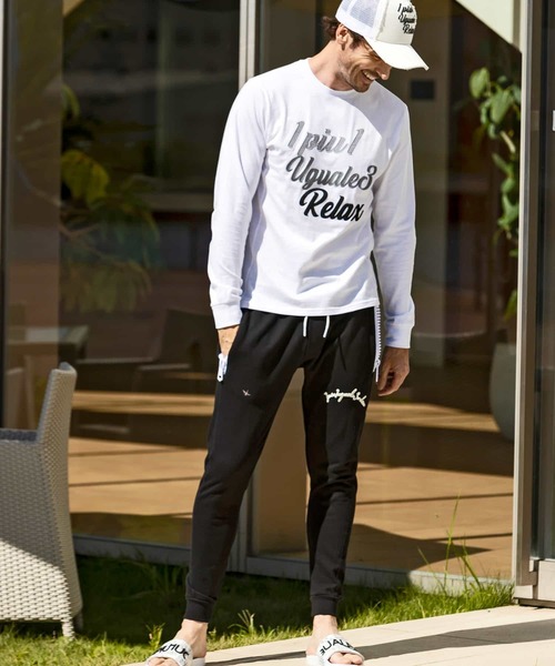 「1PIU1UGUALE3 RELAX 」 長袖Tシャツ XX-LARGE ホワイト メンズ_画像5