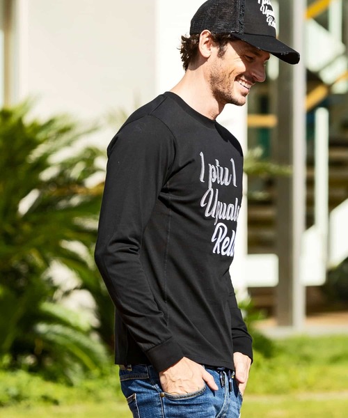 「1PIU1UGUALE3 RELAX 」 長袖Tシャツ XX-LARGE ホワイト メンズ_画像9