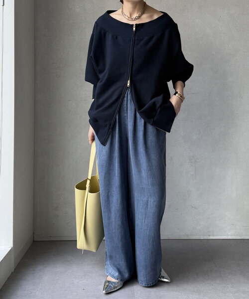 「DouDou」 デニムパンツ TM ブルー レディース_画像5