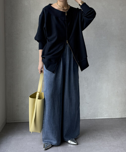 「DouDou」 デニムパンツ TM ブルー レディース_画像6