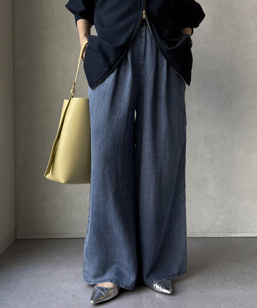 「DouDou」 デニムパンツ TM ブルー レディース_画像8
