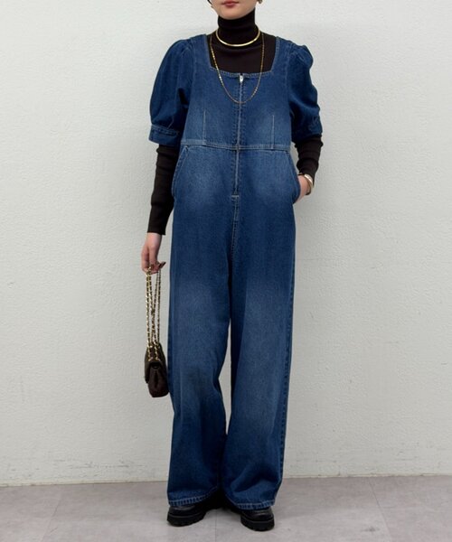 Loungedress（ラウンジドレス） オールインワン MEDIUM ブルー