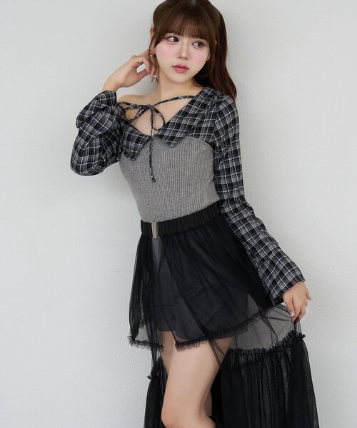 Belle Charme パンツ 「Belle Charme」2way Skirt Belt Short Pants