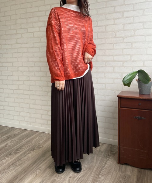 ニット メッシュ編みニットプルオーバー|ZOZOTOWN |18