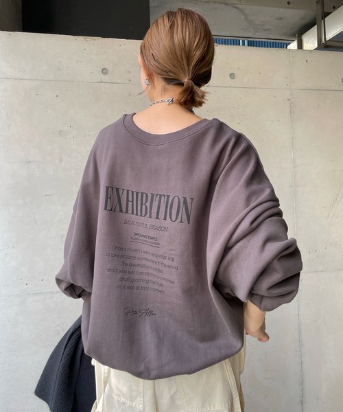 DOUDOU 長袖 スウェット 前後2way ロゴ always be