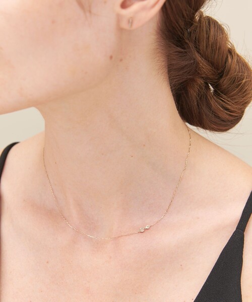 ネックレス 「レイヤード」 K18RBG ブラウンダイヤモンド ネックレス レディースの画像