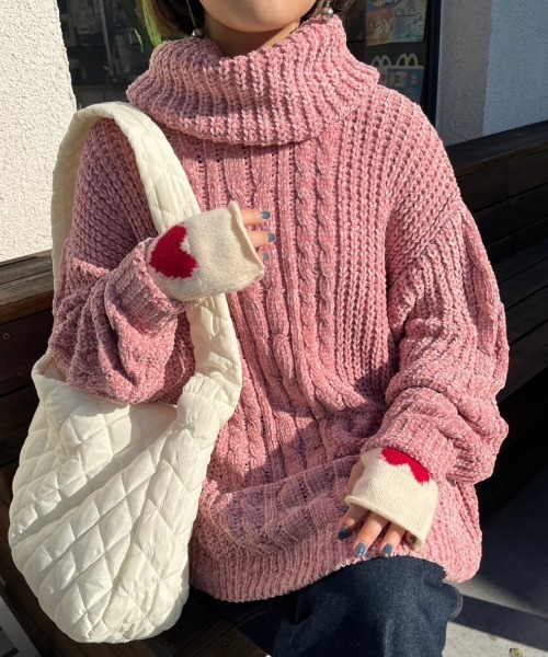 nemne（ネンネ） ニット セーター 「低身長用サイズあり」ネック