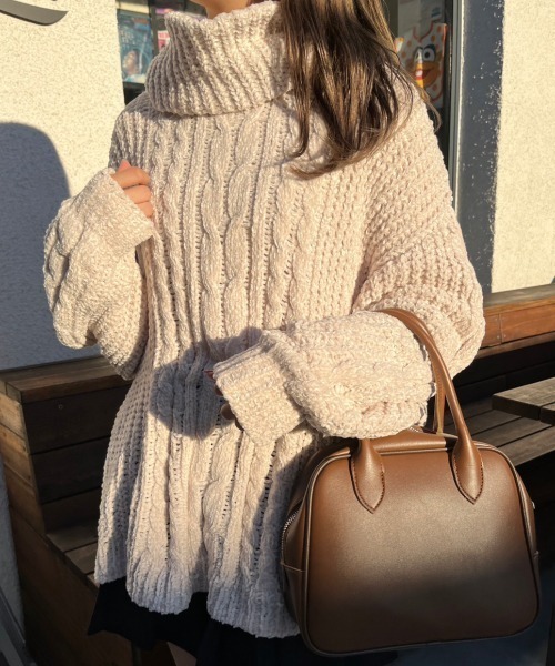 nemne（ネンネ） ニット セーター 「低身長用サイズあり」ネック