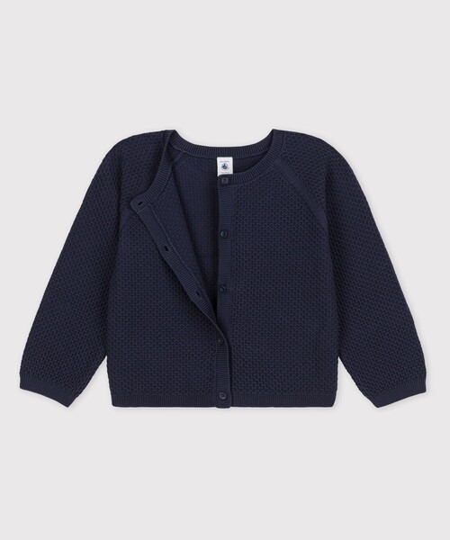 PETIT BATEAU（プチバトー） カーディガン コットンニットカーディガン 