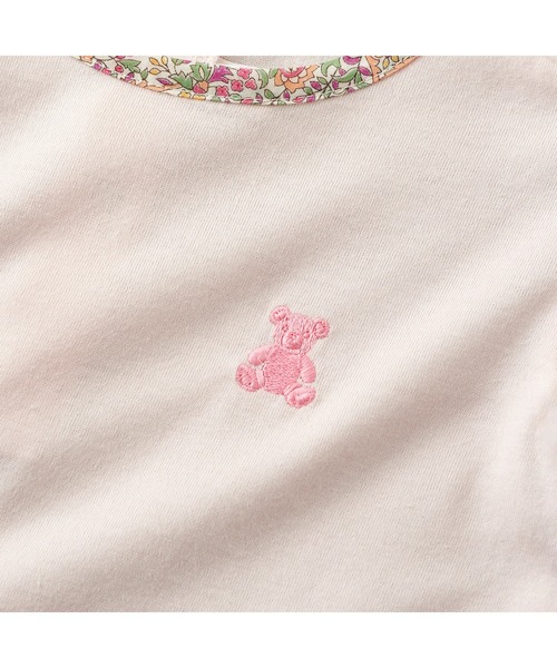 tシャツ シルエットベアフリル半袖Ｔシャツ キッズ 子供服 女の子の画像
