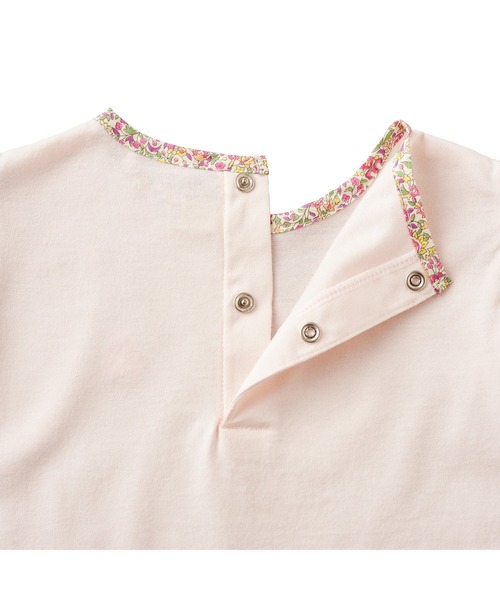tシャツ シルエットベアフリル半袖Ｔシャツ キッズ 子供服 女の子の画像