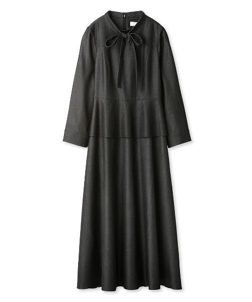 ワンピース ペプラムデザインデニムワンピース レディース  