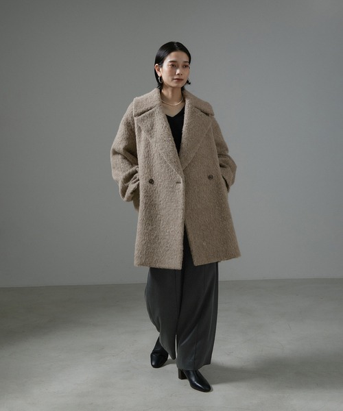 新品SALON adam et ropéGENTLE SILKイージーパンツ セール】GENTLE SILKイージーパンツ【セットアップ対応