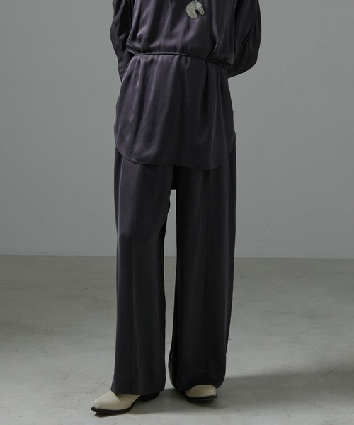 SALON adam et rope' パンツ GENTLE SILKイージーパンツ