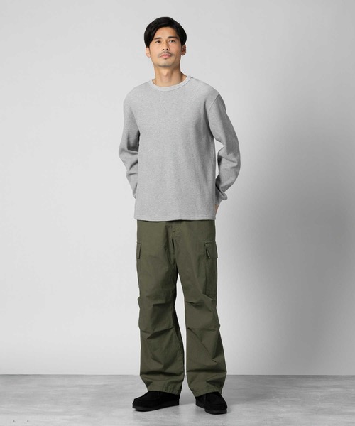 BACK NUMBER tシャツ 「BACK NUMBER」ワッフルクルーネック長袖Tシャツ