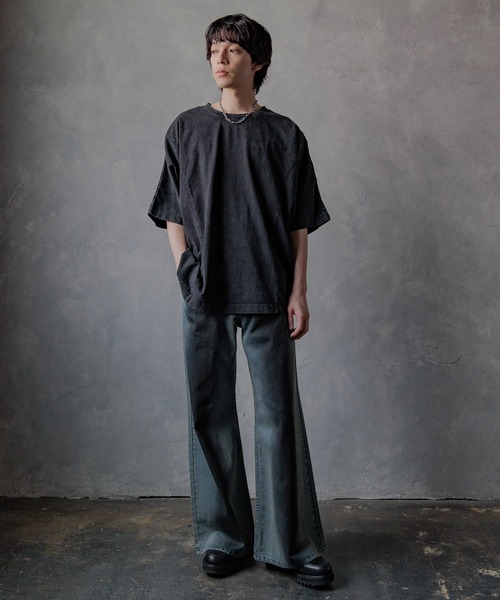 【オシャレ✩HARE】黒　長袖カットソー　サイズLARGE ハレ HARE Tシャツ ロンT カットソー ロゴ 英字 オーバーサイズ 長袖 S