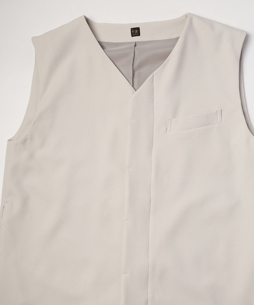 RYU ベスト ジレ serge long gilet メンズ レディース : ZOZOTOWN