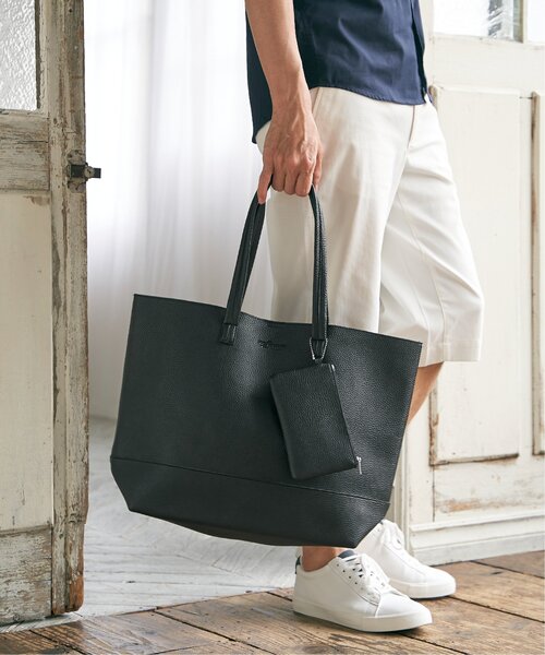 ikka トートバッグ シュリンクトートバッグ メンズ : ZOZOTOWN