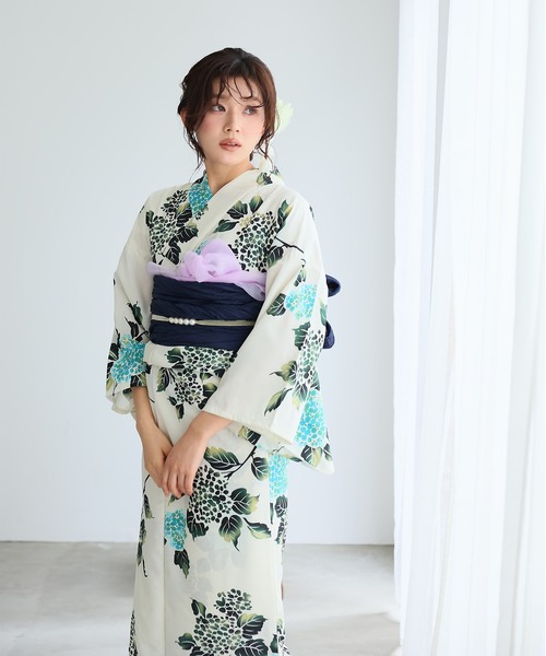yulie 浴衣 ＼9種類から選べる洗える浴衣2点セット／「大人浴衣+