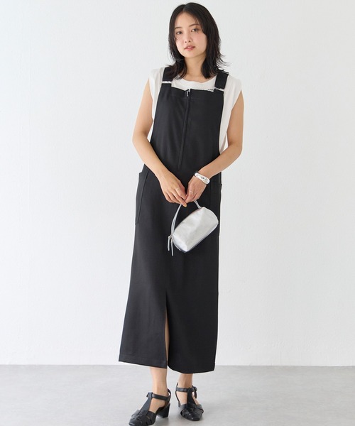 ARMEN、ジャンパースカート Cookie Chocolate / レースアップジャンパースカート11-122898