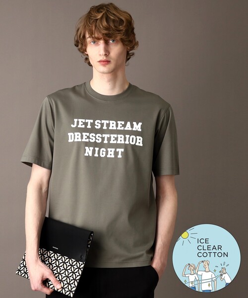 DRESSTERIOR tシャツ 「接触冷感／抗菌防臭／消臭」ICE CLEAR